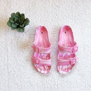 New | Pink & white sandals